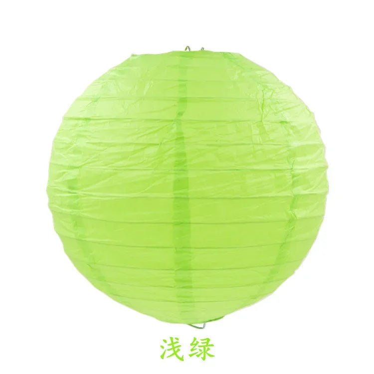 Round Paper Lanterns for Birthday Wedding Party Decor, DIY Hanging Lampion Balls, 4/6/8/10/12/14/16 Inch Craft Supplies