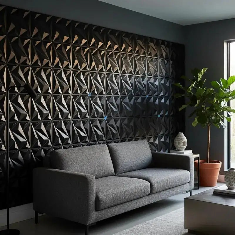 20PCS 3D Wall Panels 30x30cm Decorative Wall Tiles – Modern Peel & Stick Wall Decor for Living Room, Bedroom, Office & Hotel
