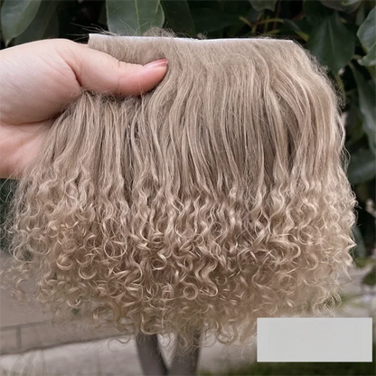 Mongolia Fur Sheepskin Curly Hair Extensions — Cute Wool Texture Wigs for SD, Blyth & BJD Dolls