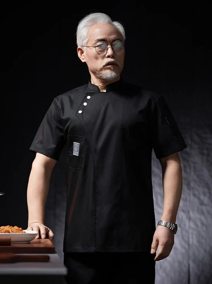 Catering Chef Work Shirt - Restaurant Kitchen Uniform T-Shirt for Cooks, Bakers & Hospitality Staff