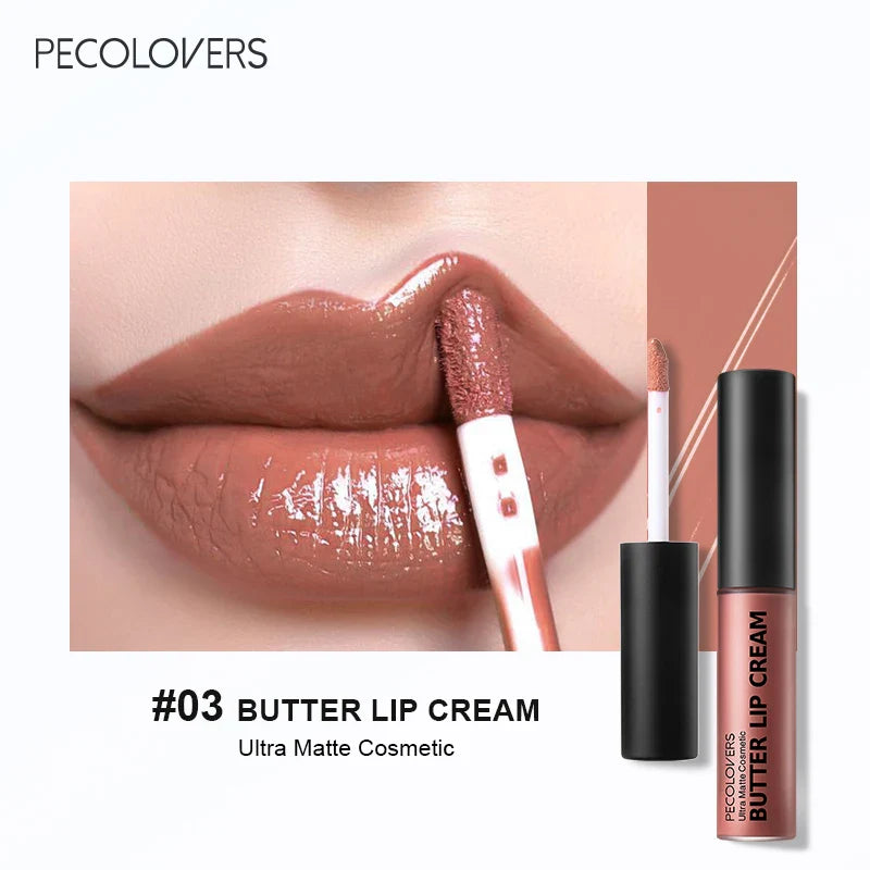 Butter Silky Hydrating Lip Gloss – Long-Lasting Liquid Lipstick in Pink & Red Tones