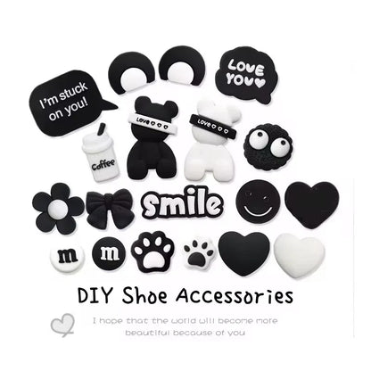 19PCS Little Bear PVC Shoe Charms – Animal Decorations for Clogs & Sandals, Party & Christmas Gifts