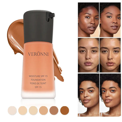 Matte Liquid Foundation – Full Coverage BB Cream with Oil Control, Waterproof & Long-Lasting Natural Face Base