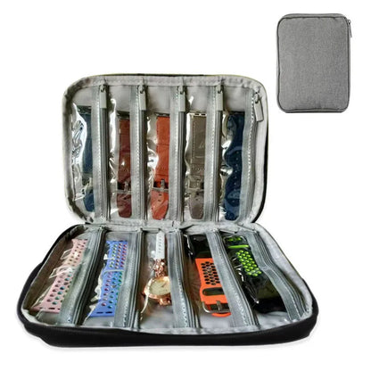 Waterproof Portable Watch Storage Box - Organizer for Men & Women, Smartwatch & Apple Watch Strap Holder