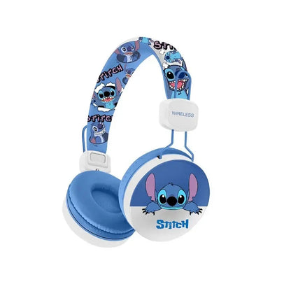 Disney Stitch Wireless Bluetooth Headphones – Surround Sound Gaming Earphones with Mic MF601