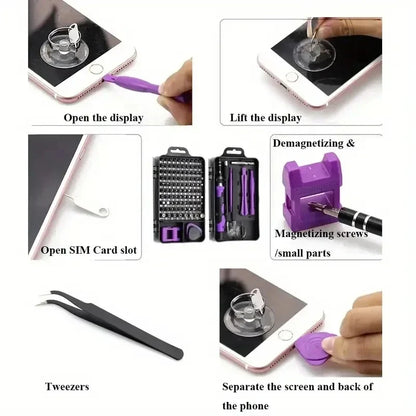 Precision Screwdriver Set - Mini Repair Kit with Torx & Triwing Bits for Computers, MacBooks & Laptops