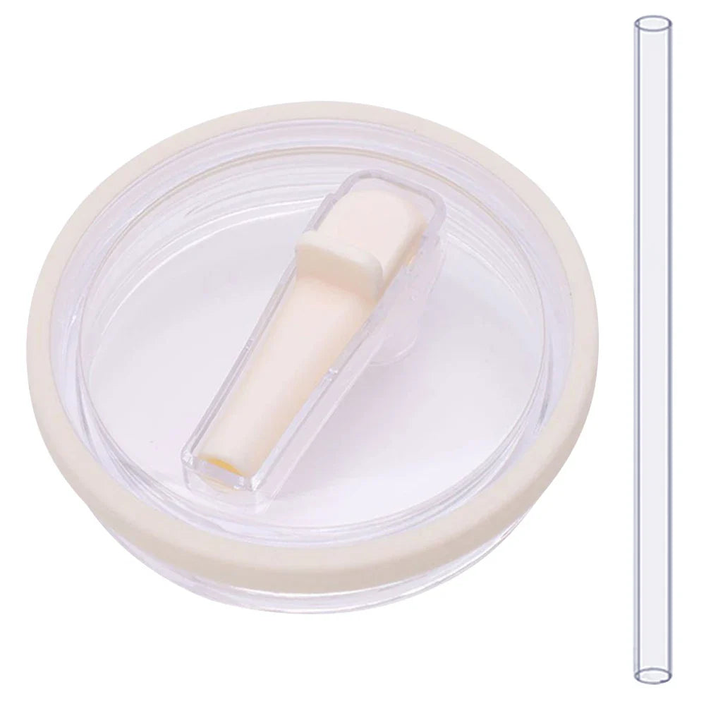 40oz Tumbler Flip Straw Lid – Spill-Proof, Reusable Replacement Cover for Stanley Cups