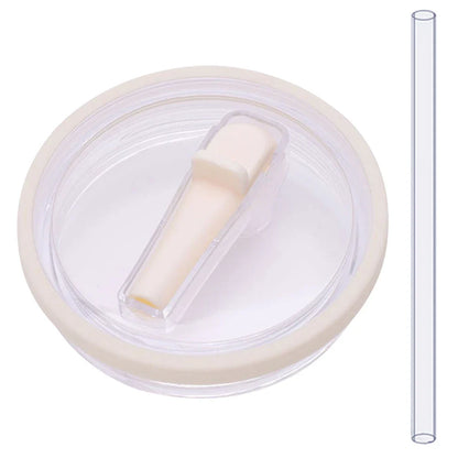 40oz Tumbler Flip Straw Lid – Spill-Proof, Reusable Replacement Cover for Stanley Cups