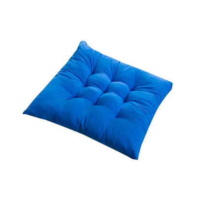 Solid Square Chair Cushion – Seat Pad with Anti-Skid Strap, Indoor & Outdoor Sofa Pillow for Home, Office & Car