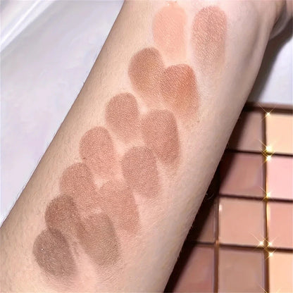 25-Color Eyeshadow Palette – Neutral Gray & Brown Earth Tones, Coffee & Chocolate Style for Natural Multi-Functional Makeup