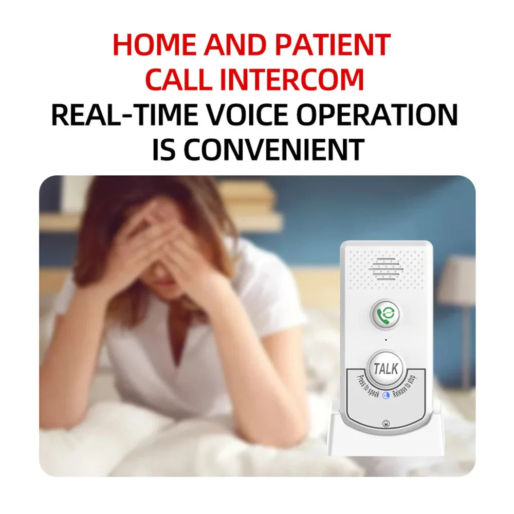 2-Pack H8-2T Wireless Intercoms — Long-Distance Portable Home Voice Intercom for Elderly Communication