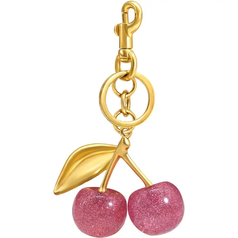 Cute Cherry Keychain Purse Charm – Bag Accessory for Handbags & Gifts for Women
