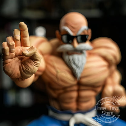 10cm Dragon Ball Anime Figure – GK Muscle Master Roshi & Goku Kame Sennin PVC Action Toy for Kids & Collectors