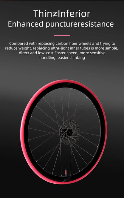 Ridenow 2025 Super Light 700C Road Bike Inner Tube – Aluminum Valve TPU 65-85mm FV