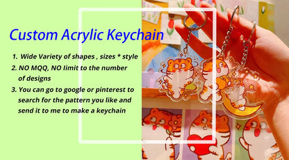 Custom Acrylic Keychain — Personalized Cat & Dog ID Charm, Holographic Photo Pet Souvenir, Birthday Gift with Name