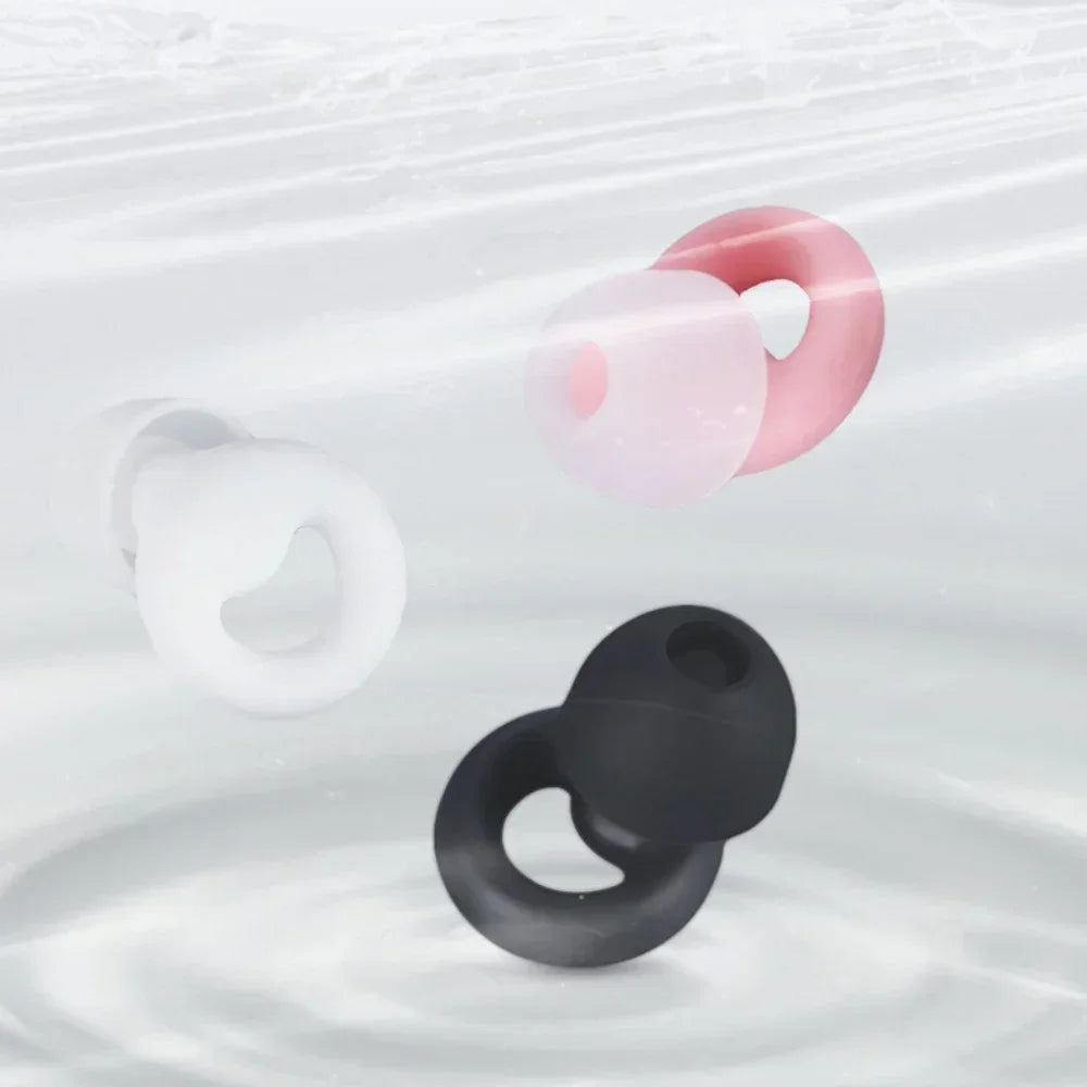 Anti-Noise Silicone Earplugs — Sleep, Noise Reduction, Waterproof Swimming, Soft Soundproof Ear Protectors