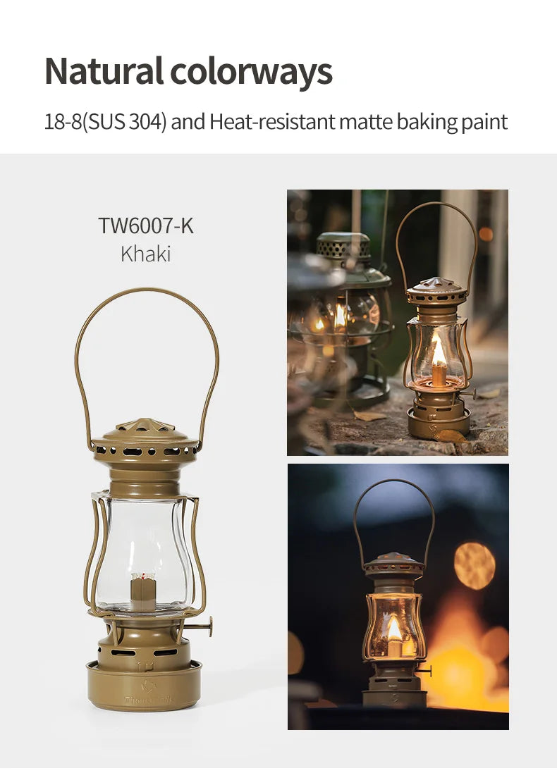 ThousWinds Twilight Kerosene Camping Lantern – Portable Retro Oil Lamp for Outdoor Picnic and Backpacking