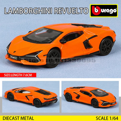 Bburago 1:64 Car Model Collection — Golf GT 2017, Mustang Shelby GT500, Ferrari, Benz & Volkswagen, Kids Xmas Gift Toys for Boys