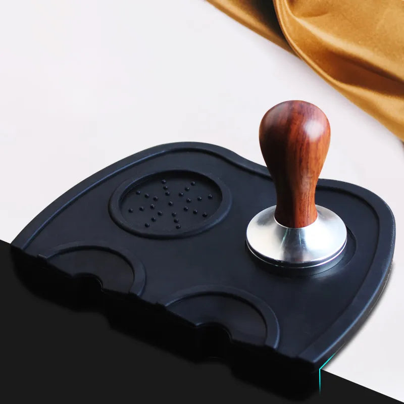 Silicone Espresso Tamper Holder Mat - Anti-Skid Corner Mat Pad for Barista Coffee Tamping Tools - Coffeeware Essential
