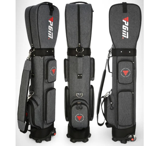 PGM Ultra-Light Golf Bag with Wheels QB069 – Large Capacity Sport & Aviation Bag with Multifunctional Ball Storage