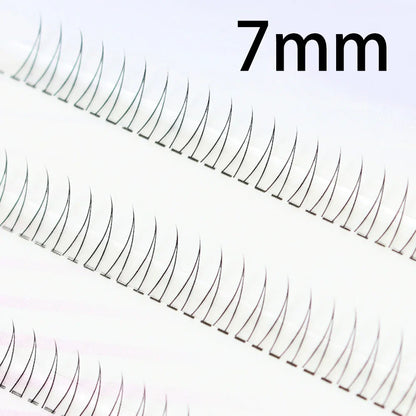 Korean J-Curl V-Shape Black Manga Under Eyelashes — Soft Natural Bottom Lash Clusters (Bunches)