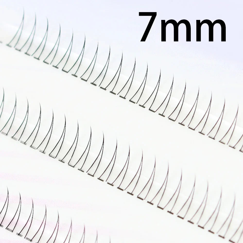 J Curl V-Shape Manga Under Eyelashes – Soft Black Bottom Lash Clusters for Natural Comic Eye Look