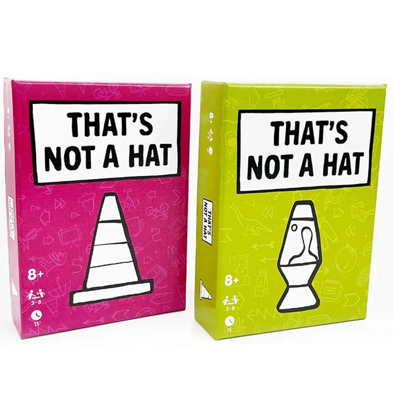 Unique That’s Not a Hat Party Game – English Tabletop Card Game for 3-8 Players, Fun Family & Friends Board Game