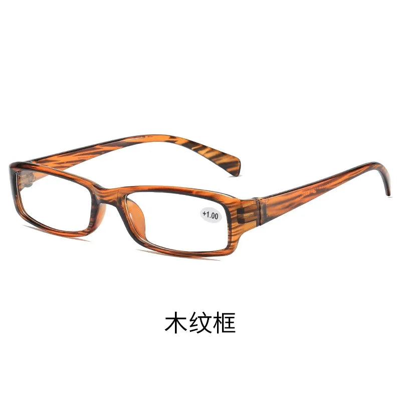 New Resin Wood Grain Reading Glasses – Presbyopic Eyewear for Men & Women, Stylish Gafas De Lectura Mujer