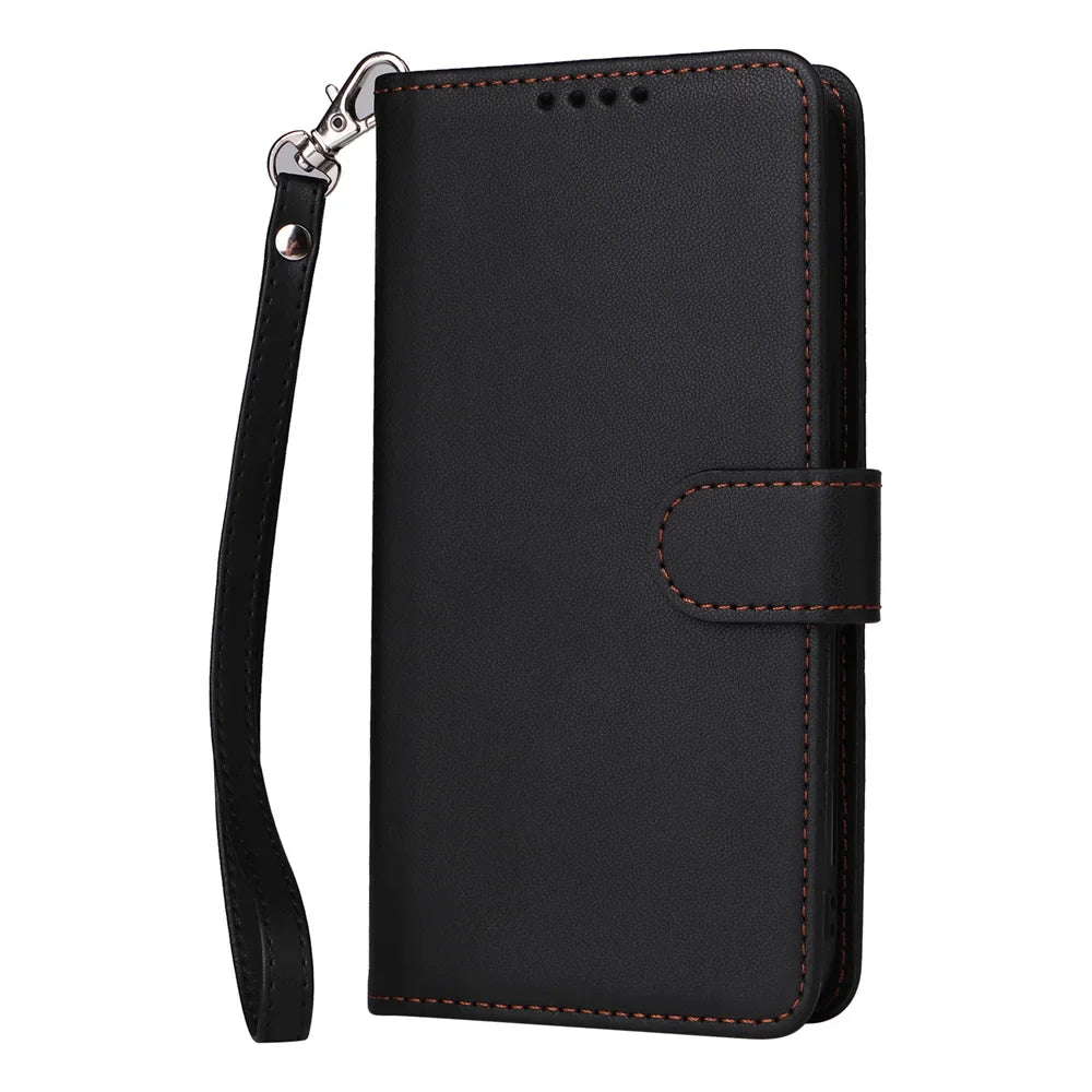 BETOPNICE 2-in-1 Detachable Wallet Case for iPhone 16/15/14/13/12/11/XR/XS Series – Magnetic Clasp Flip Cover with Removable Phone Case