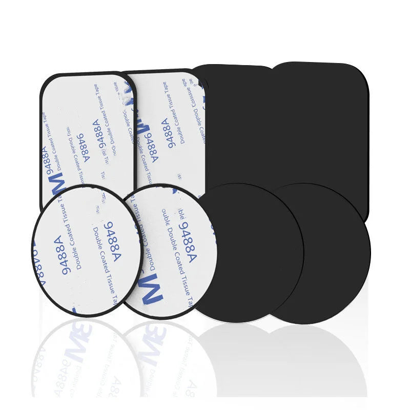 Metal Plate Sticker for Magnetic Phone Holders: Iron Sheet Disk for Magnet Mobile Phone Holder - Compatible with Magnetic Car Phone Stand, 1/3/5PCS