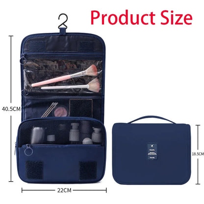 Waterproof Travel Makeup Bag – Large Capacity Toiletry Organizer & Beauty Storage Pouch