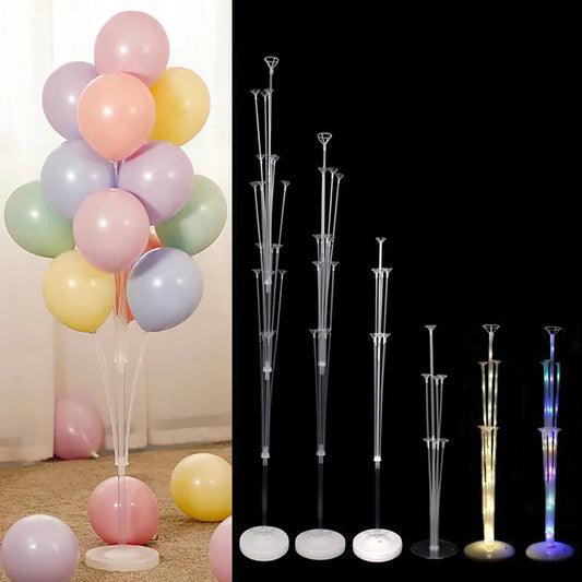 Versatile Birthday Balloon Stand: Durable Holder and Stick Tubes for Party Decorations - Ideal for Weddings, Birthdays, and Baby Showers
