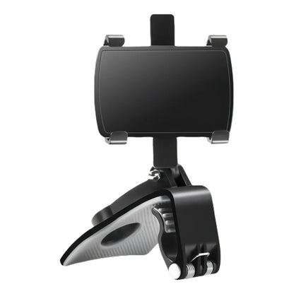 Car Dashboard Phone Holder – 360° Rotating Auto Grip Bracket, Foldable Rearview Mirror Navigation Mount
