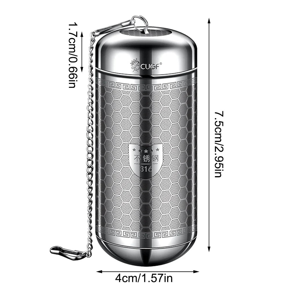 Stainless Steel Tea Infuser & Spice Strainer - Locking Mesh Ball Filter for Tea & Seasoning