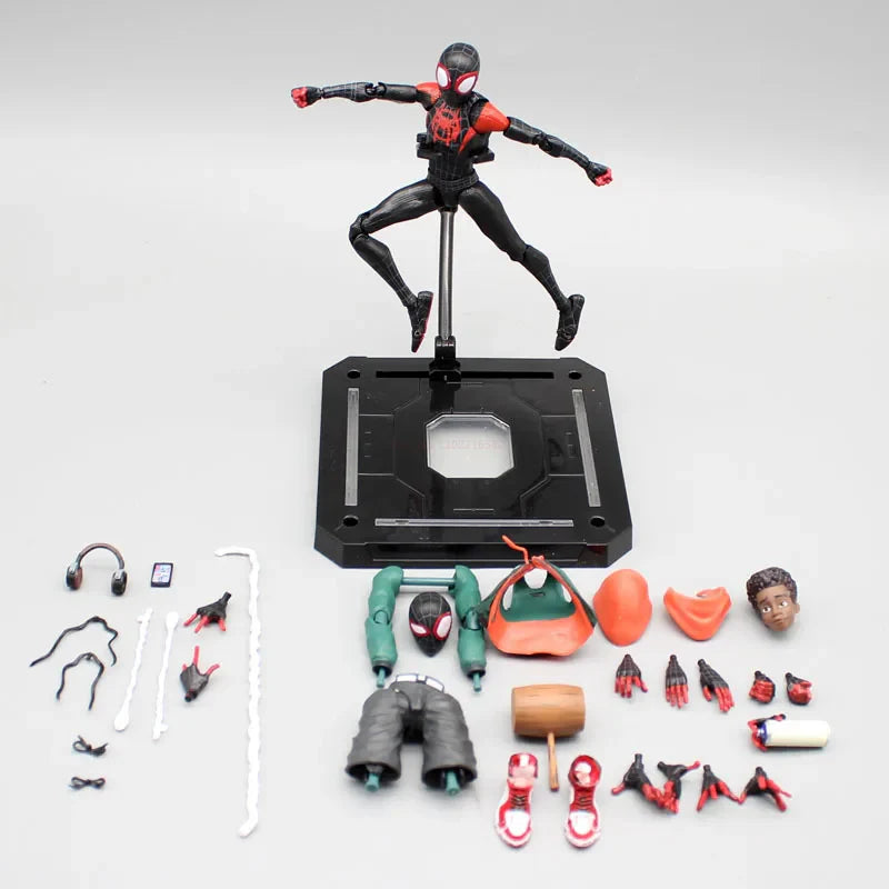 Marvel Legends Sentinel Spider-Man Action Figure - Spider-Verse Miles Morales, Peni Parker, Anime Statue Toys