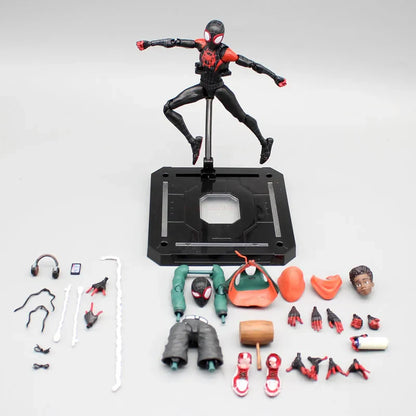 Marvel Legends Sentinel Spider-Man Action Figure - Spider-Verse Miles Morales, Peni Parker, Anime Statue Toys
