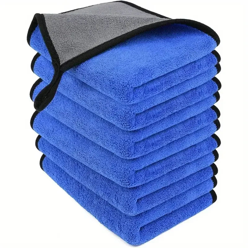 1-4PCS Microfiber Car Wash Towels – Soft, Quick-Drying 500GSM Cloths for Windows, Mirrors & Home Cleaning