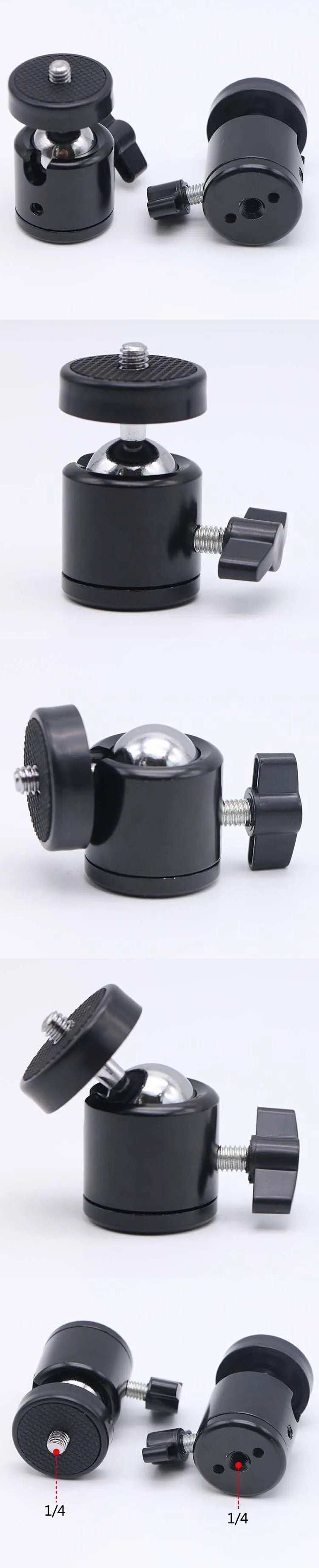 1/4" Metal Fill Light Bracket – Camera Extension Mount for Flash, Mobile Phone, Selfie Stick & Video Equipment