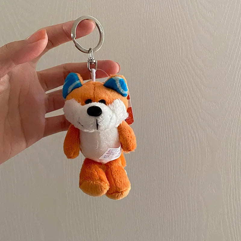 Cartoon Kawaii Animal Plush Keychain – Cute Small Animal Backpack Pendant, Creative Soft Toy Accessory
