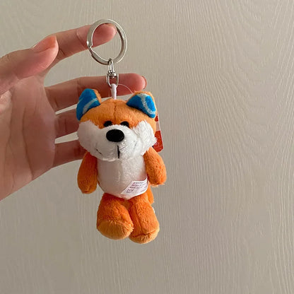 Cartoon Kawaii Animal Plush Keychain – Cute Small Animal Backpack Pendant, Creative Soft Toy Accessory