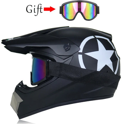 Children's Motorcycle Helmet - Off-Road Motocross Bike Helmet for Downhill & Cycling