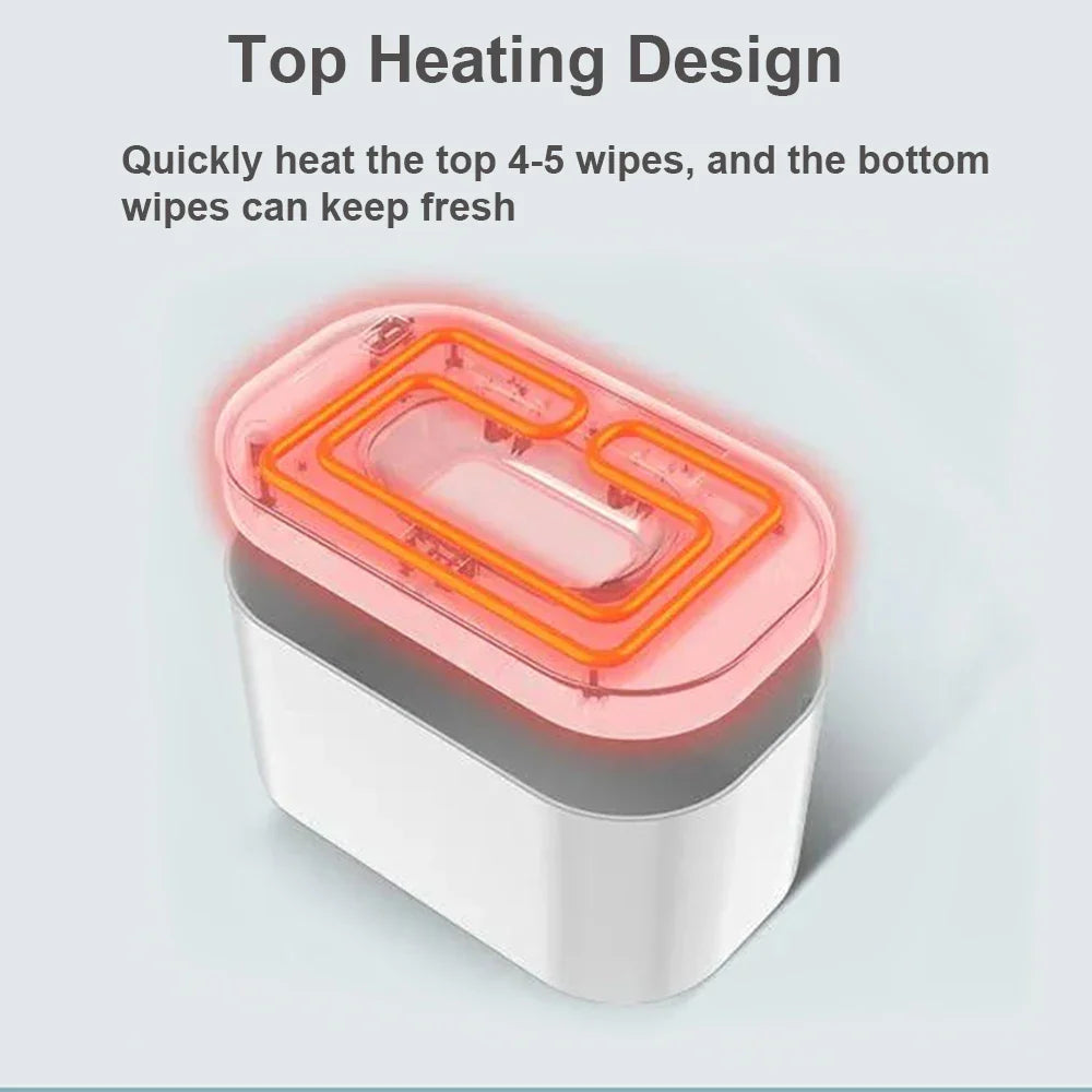Large Capacity Baby Wipe Warmer: USB-Powered Dispenser with Constant Temperature Heating - Ideal for Home and Travel