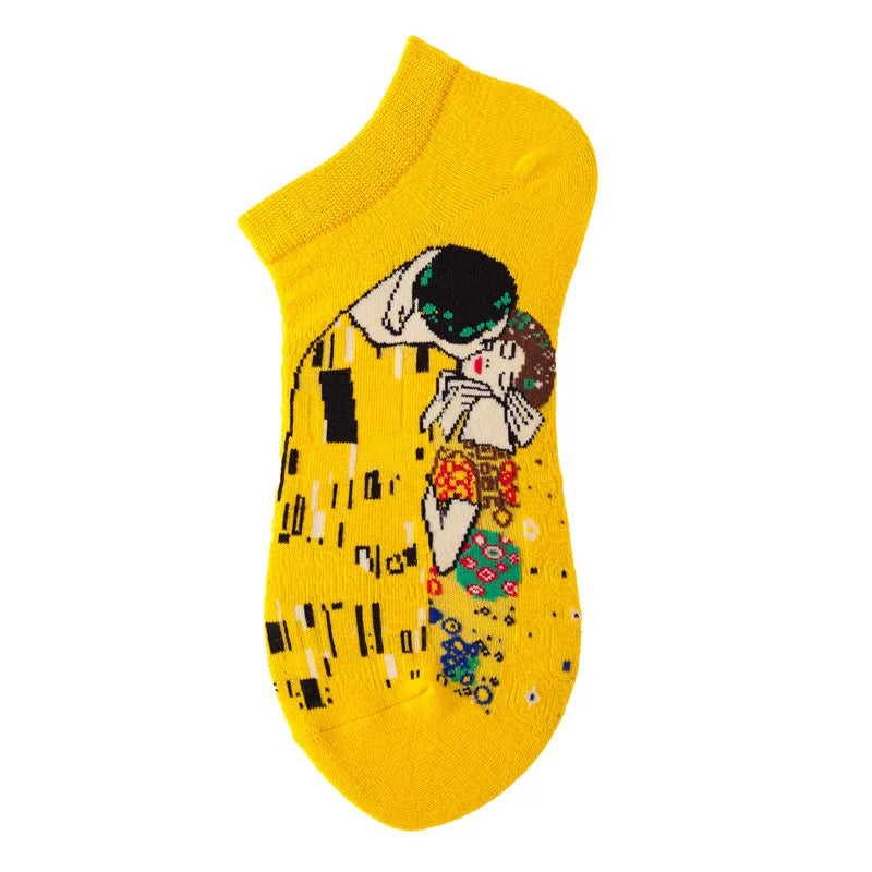 40-Style Colorful Cotton Ankle Socks – Fashion Novelty Short Socks for Men & Women, Funny Animal, Food & Avocado Casual Designs