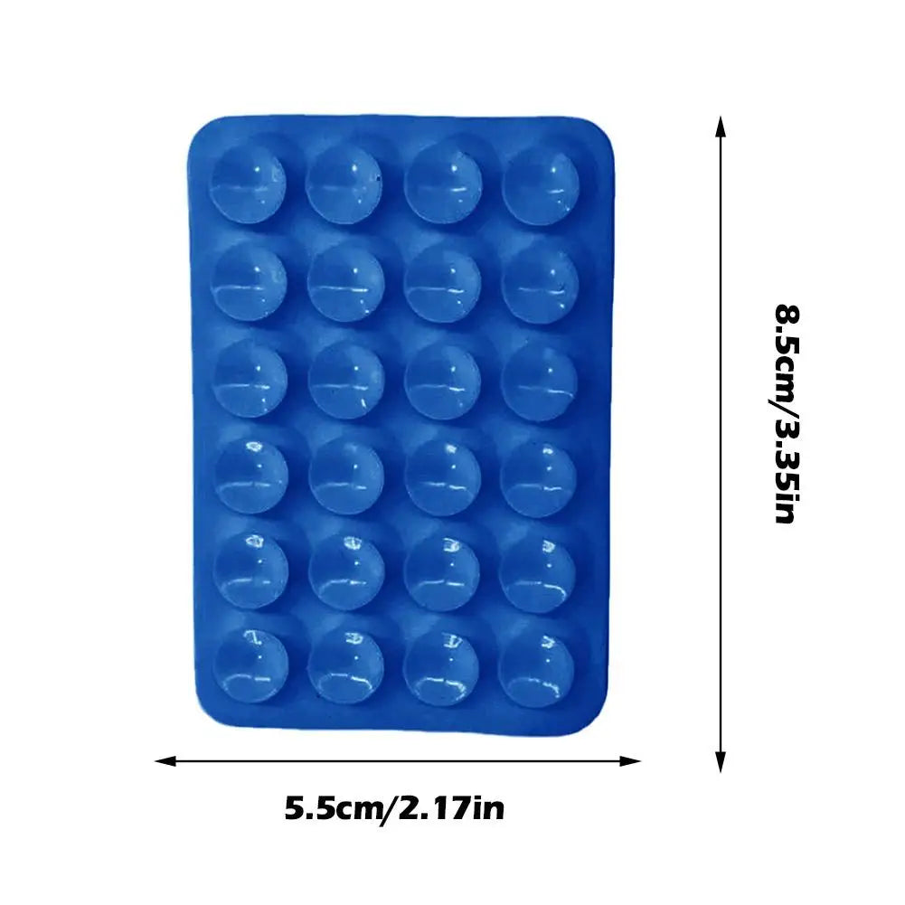 Multifunctional Silicone Suction Cup for Mobile Phones – 24 Square Single-Sided Anti-Slip Holder Mount