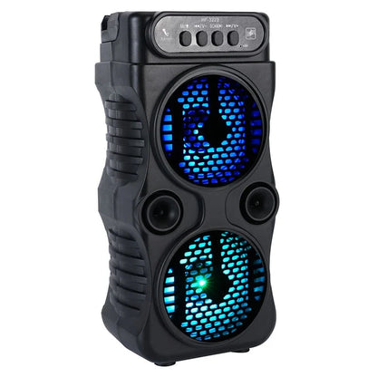 Portable Wireless Speaker - Dual 3-Inch Stereo Bass Subwoofer for Parties, Karaoke & Outdoor Music