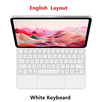 Magic Keyboard Case for iPad — Smart Magnetic Folio for iPad 11th & 10th Gen 11" (2025 A16, A3354/A3355/A3356/A2696)