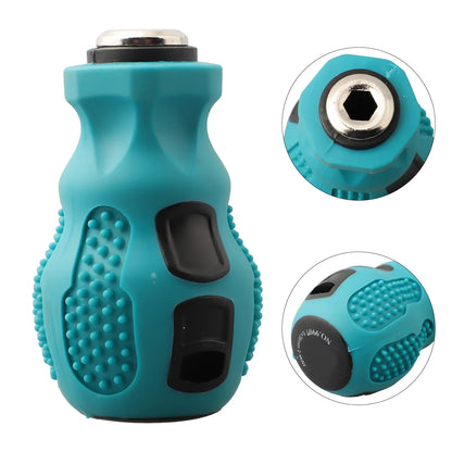 Multi-Purpose Screwdriver Bit Handle with 4mm, 5mm & 6.35mm Hex Adapter