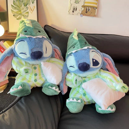 30-40cm Dinosaur Plush Doll – Cute Lilo & Stitch Sleepwear Toy, Summer Dream Series Large Pillow, Kids Birthday Gift