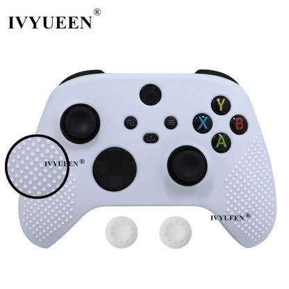 IVYUEEN MixColor Protective Silicone Case for Xbox Series S/X Controller — Thumbstick Grip Caps & Gamepad Cover