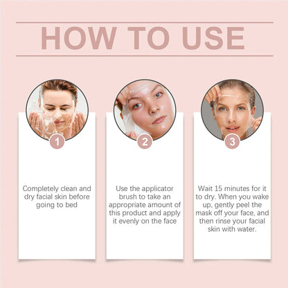 75g Collagen Night Peel-Off Mask – Moisturizing, Brightening & Firming Facial Mask for Hydrating, Smoothing & Skin Rejuvenation